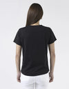 Ace Tee - Black with White Bow