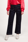 Wide Leg Ankle Grazer Jean / Ink Denim