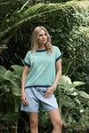 Laneway Top / Green stripe