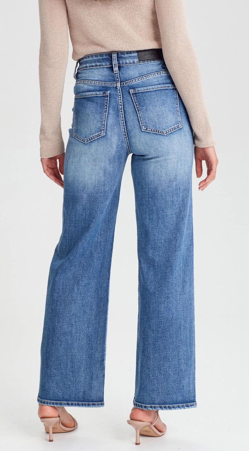 Wendy Wide Leg Jean - Denim Blue / Short Stuff