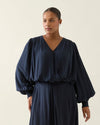 Oline Cropped Top - Navy