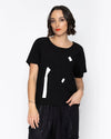 Dallas Top / Black + White Trim