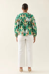 Aurora Button Blouse - Paisley