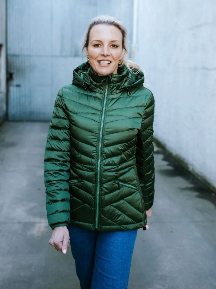 Cushla Packable Jacket / Cypress
