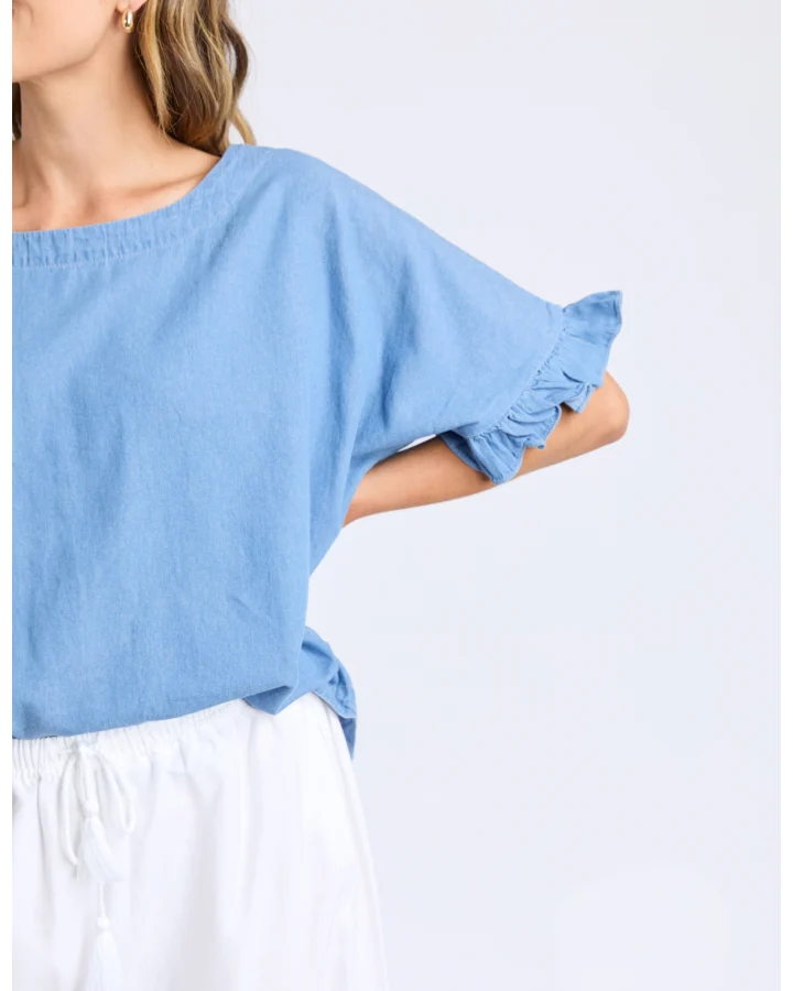 Tilda Chambray Shirt / Light Blue