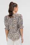 Relaxed Butterfly Top / Latte Leopard