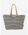 Bodrum Tote / Black Stripe