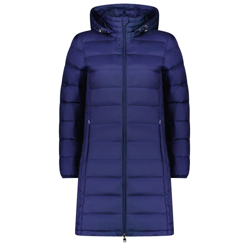 Sarah Long Packable Down Coat / Moonlight