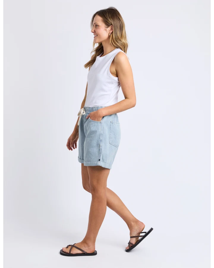 Holly Stripe Short / Blue