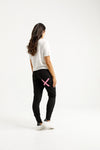 Apartment Pants/ Black With Candy Pink X