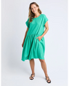Sunset Hour Solid Dress / Gumdrop Green
