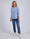 Simplified Crew Washed Light Blue