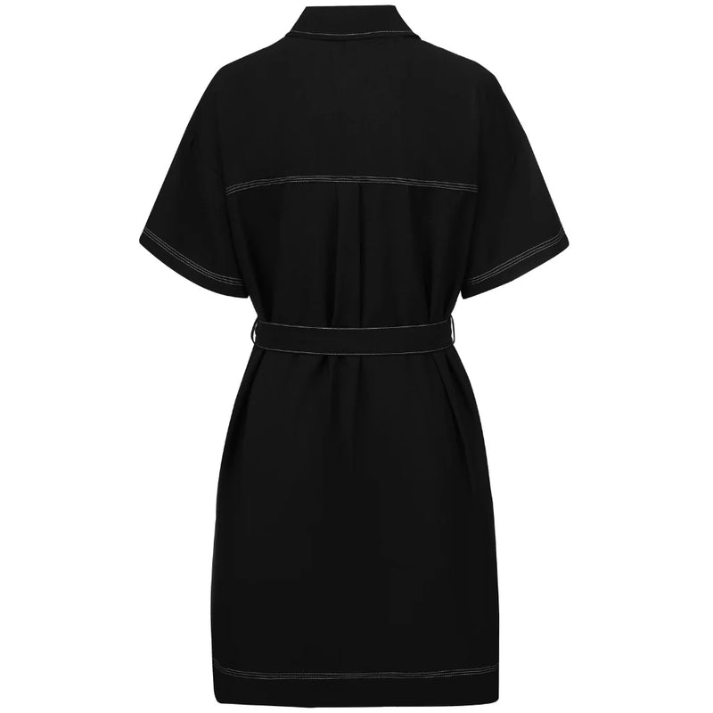 Cora Shirt Dress / Black
