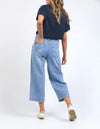 Sidney Cropped Wide Leg Jean - Light Blue Wash