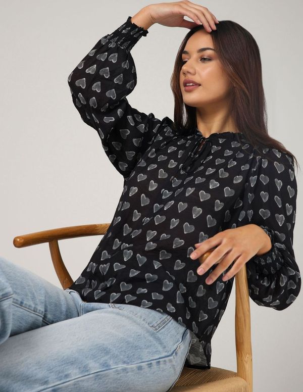 Matilda Blouse - Dark Heart