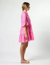 Catalina Dress / Bubblegum Stripe