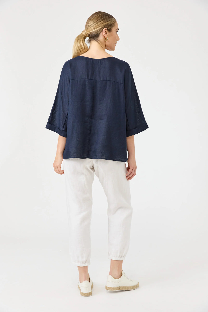 Studio Relaxed Top / Navy