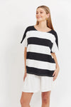 Jardin Stripe TShirt - Black