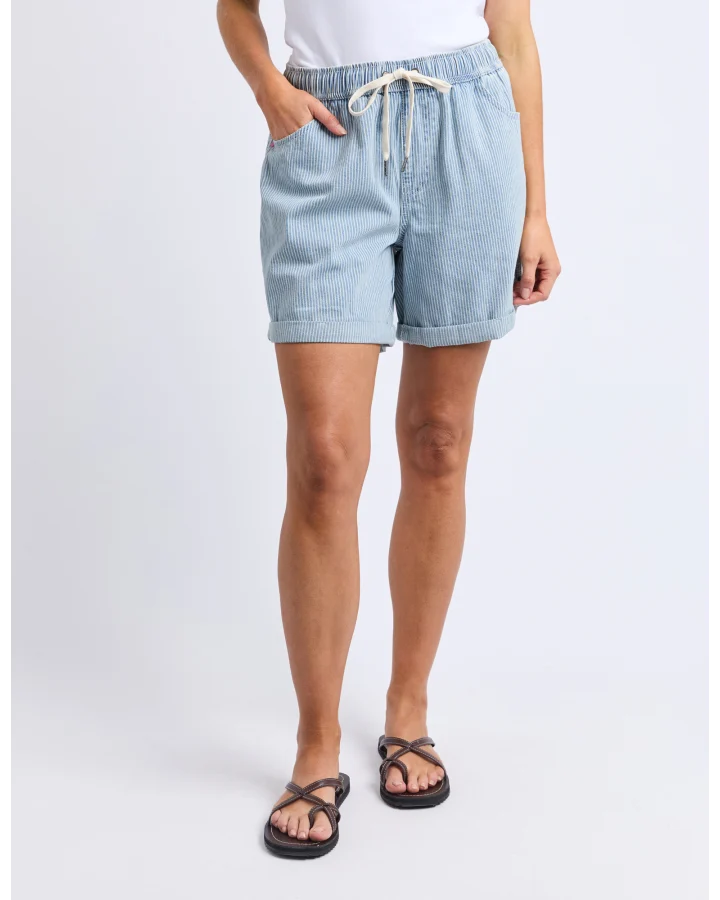 Holly Stripe Short / Blue