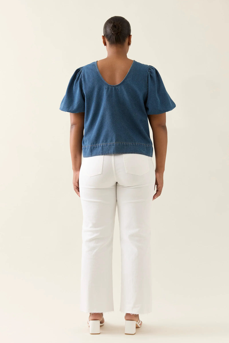 Sofie Denim Top - Drift