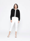 Sierra Hoodie / Black + White Trim