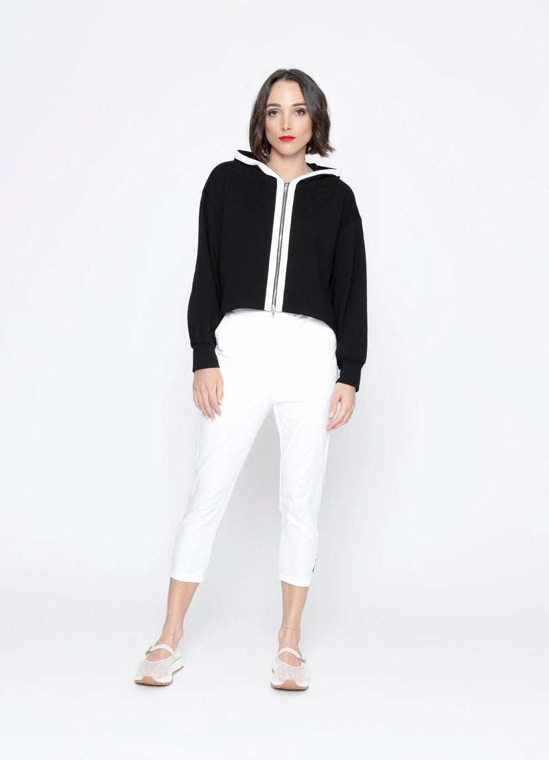 Sierra Hoodie / Black + White Trim