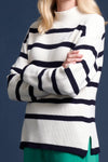 Waipara Sweater - Winter White/Midnight