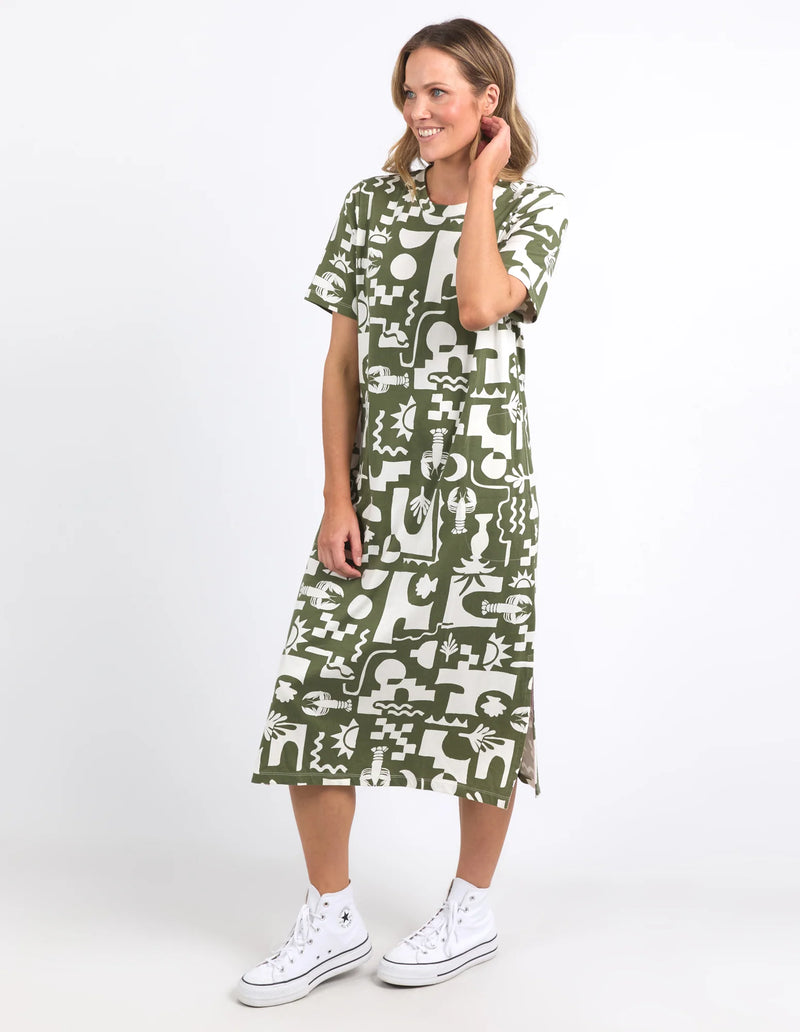 Postcard Crew Tee Dress