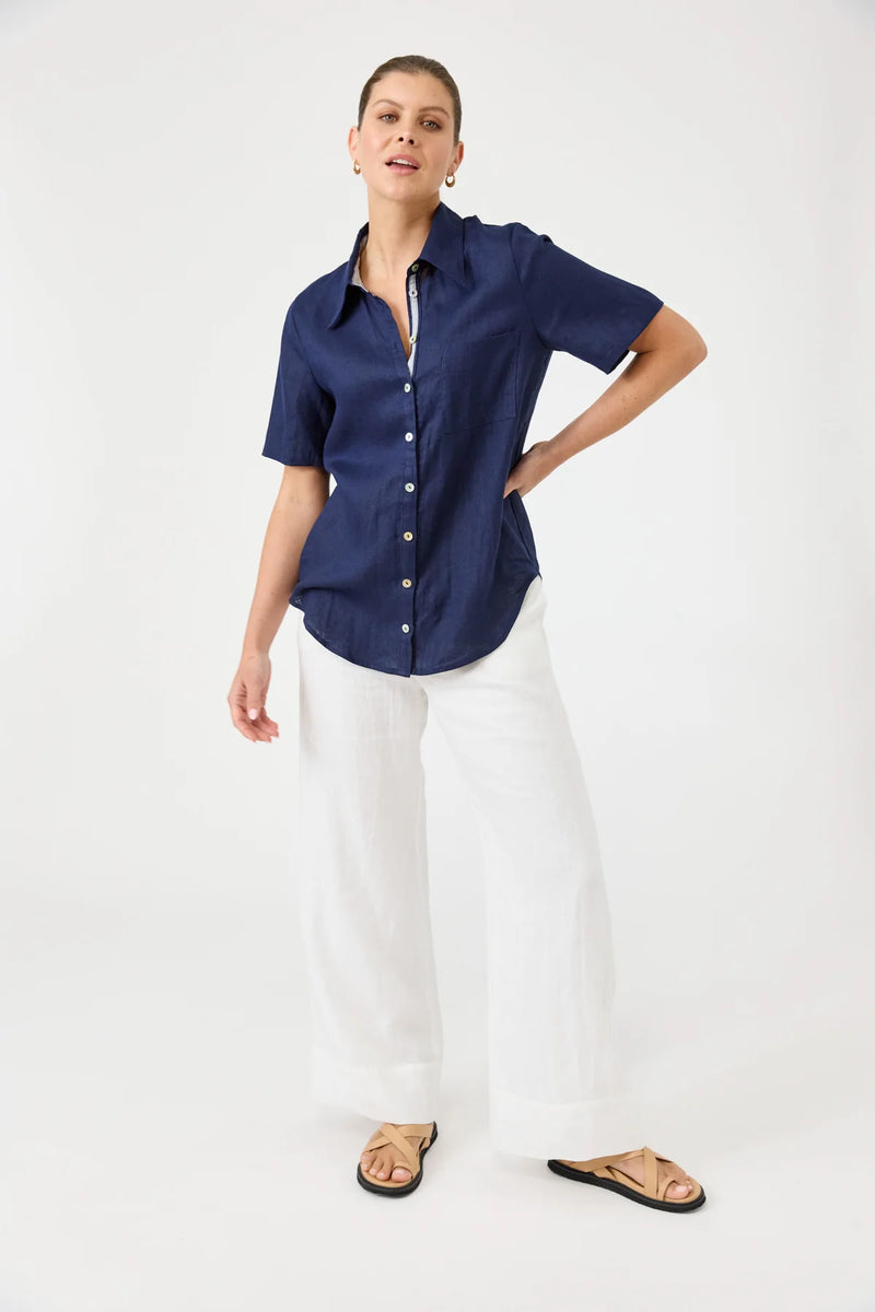 Studio Short Sleeve Shirt - Indigo