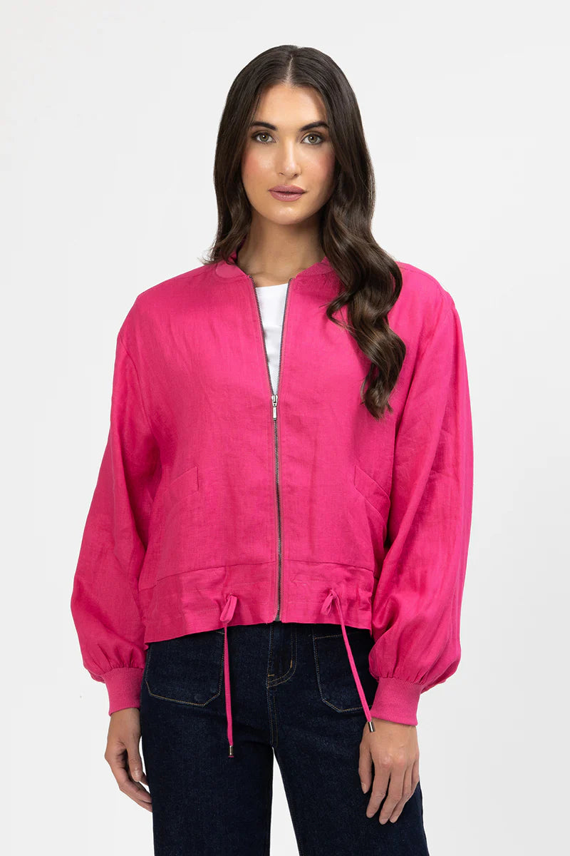 Keen Jacket/ Fuchsia / Linen