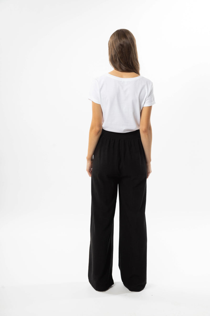 Essential Full Wide Leg Pant - Black