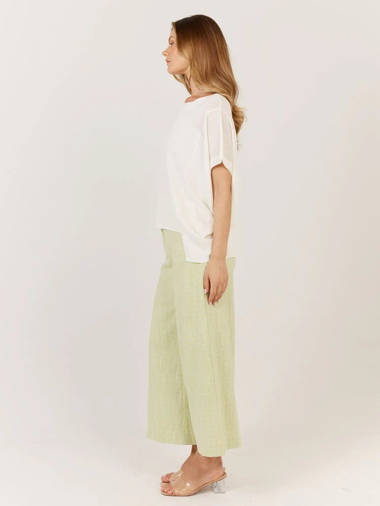 Corsica Knit Top / White