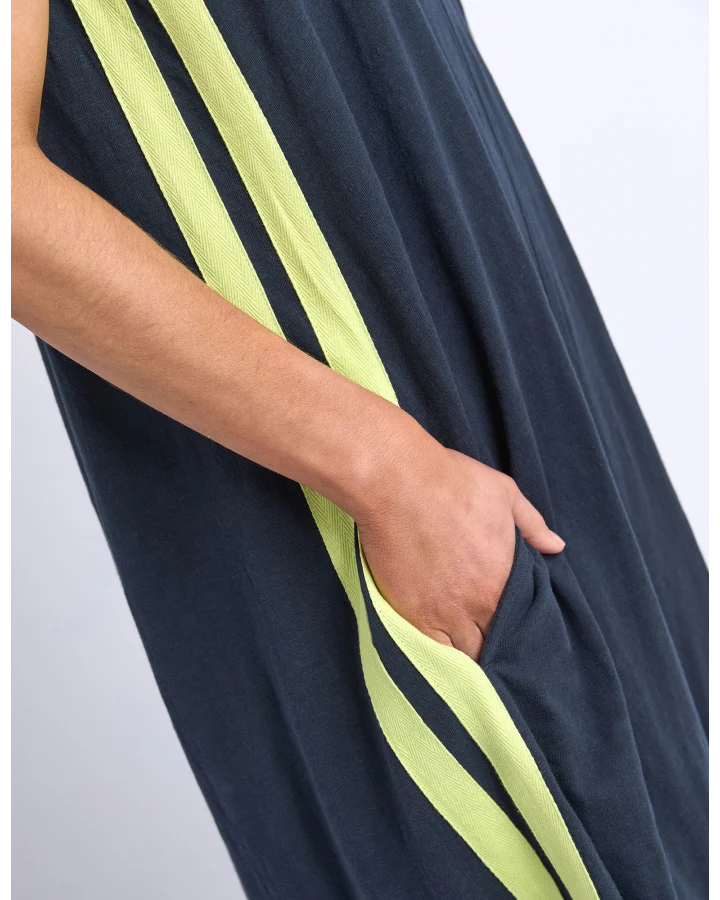 Recovery Dress / Navy - Neon Yellow