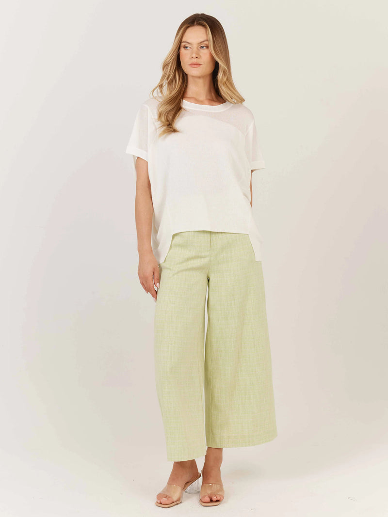 Corsica Knit Top / White