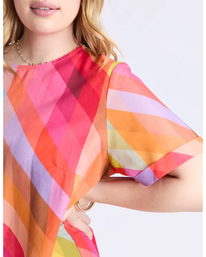 Rena Dress / Striped Print