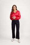 Wide Leg Ankle Grazer Jean / Ink Denim