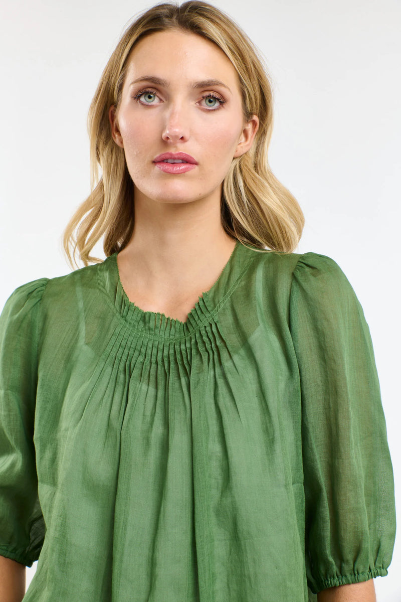 Ariel Pintuck Top / Kelly Green