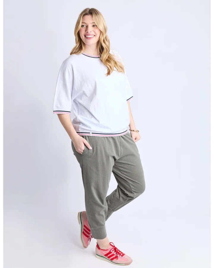 Faye S/S  Sweat / White