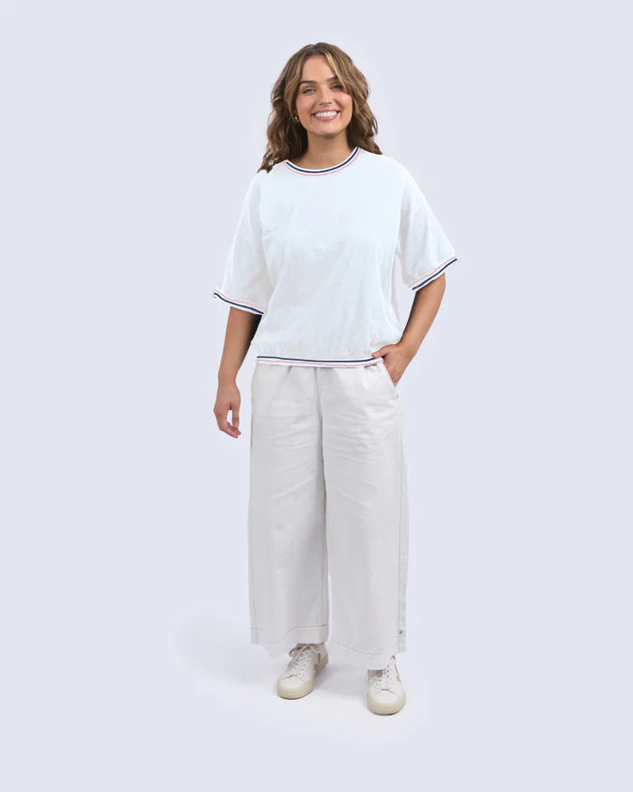 Faye S/S  Sweat / White