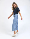 Sidney Cropped Wide Leg Jean - Light Blue Wash