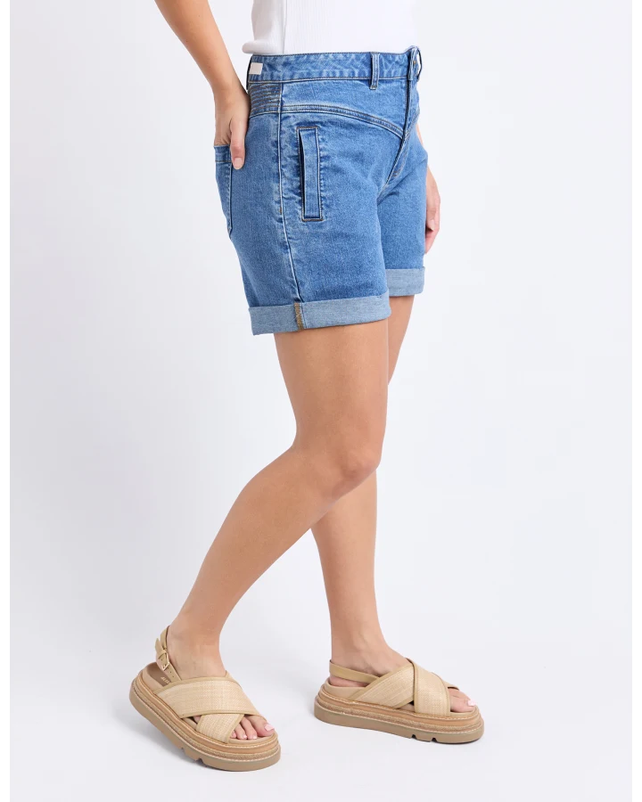 Devi Shorts / Mid Wash