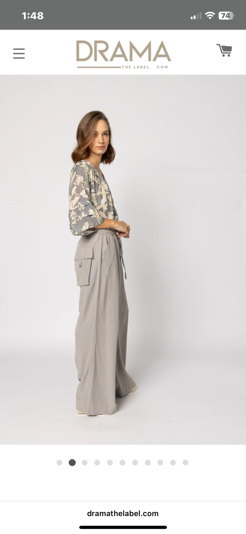 Frond Blouse - Dusk Floral