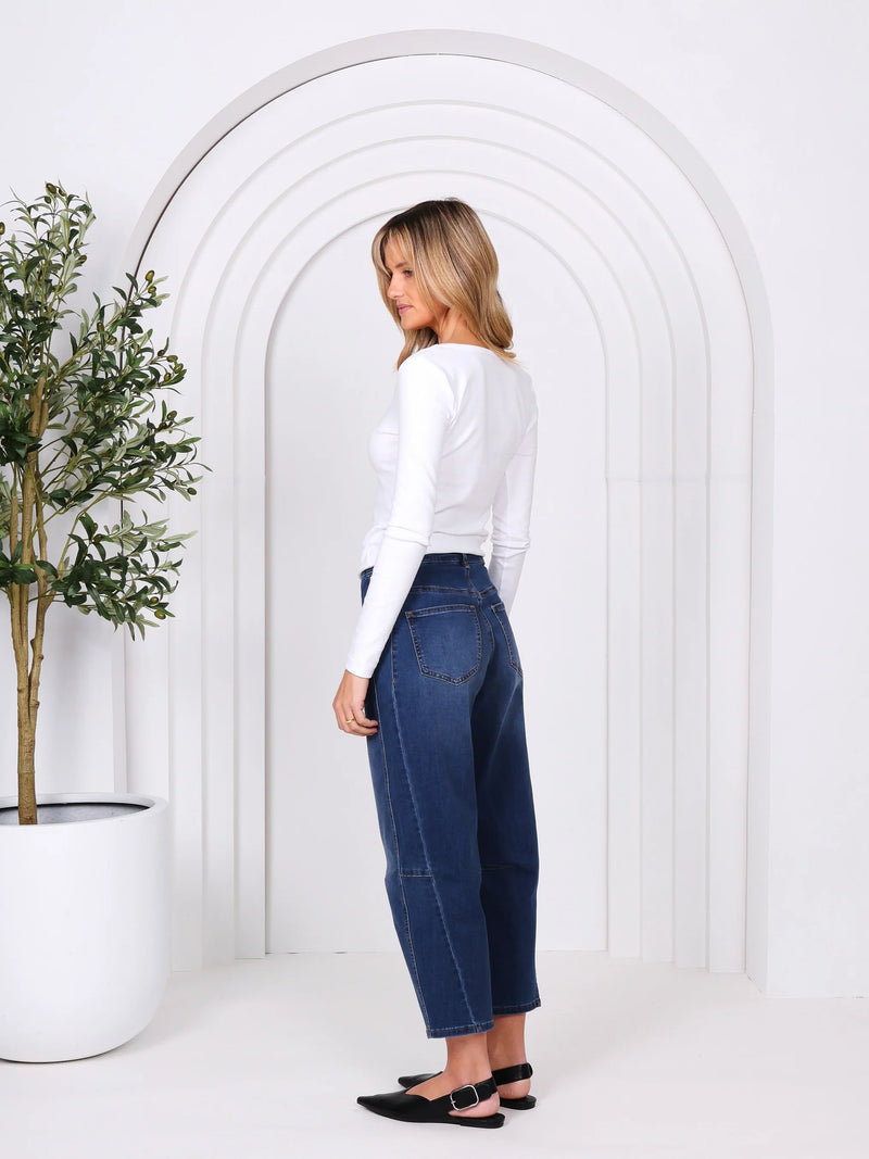 Toni Barrel Jeans / Blue