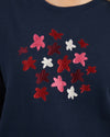 Floral Notes Crew /Navy