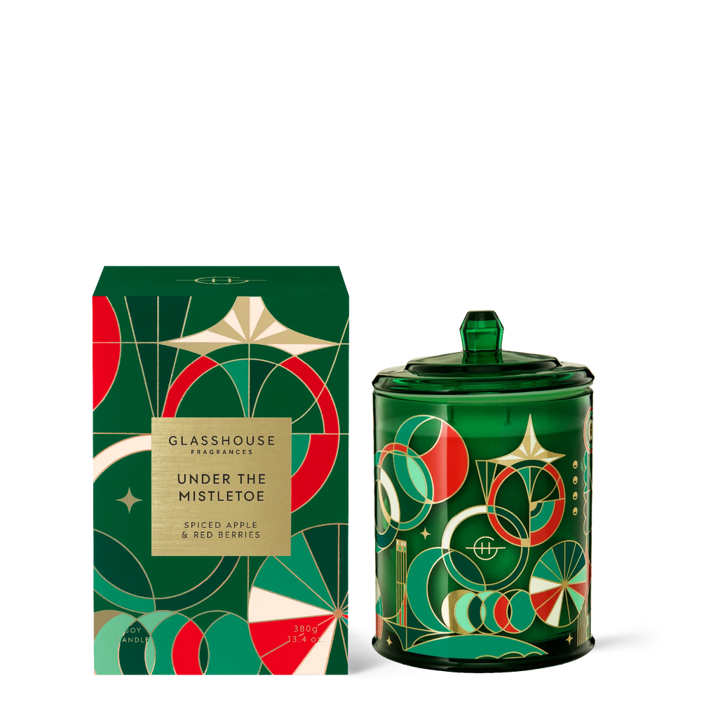 380g Candle - Under the Mistletoe - Spiced Apple & Red Berries