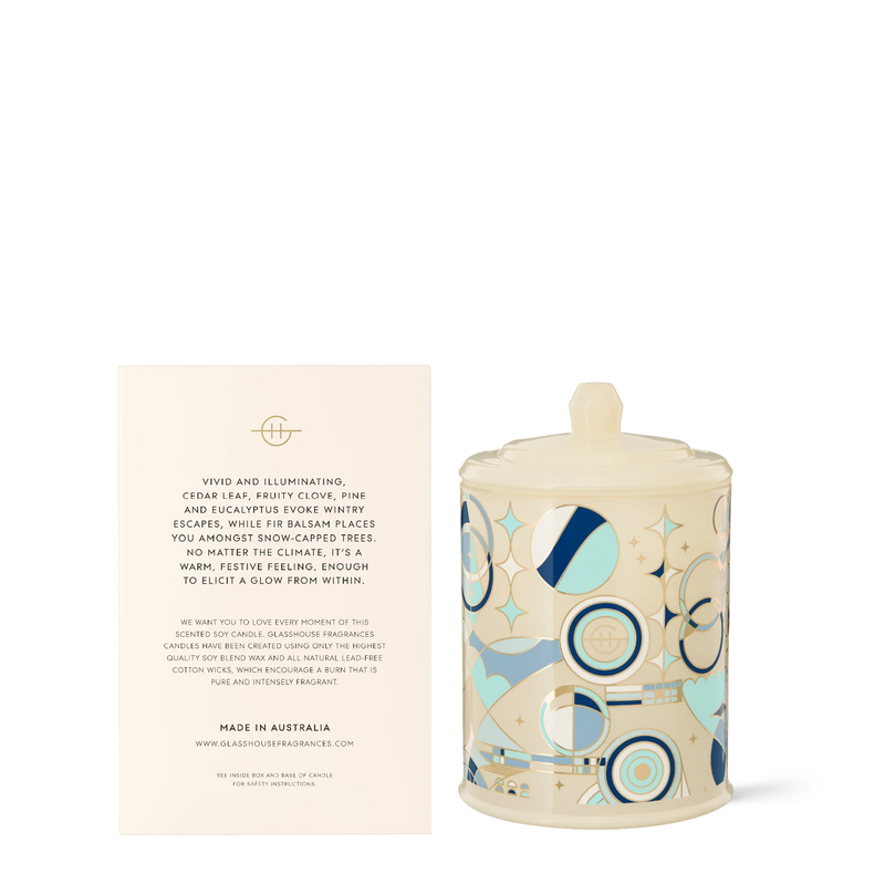 380g Candle - White Christmas - Cedar Leaf & Fruity Clove