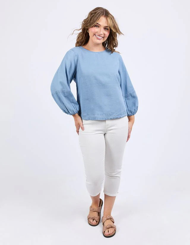 Della Chambray Top