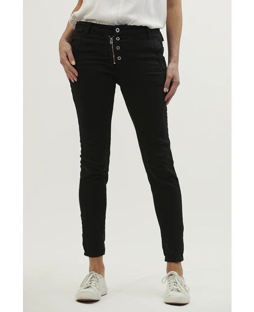 Classic Button Jean / Black