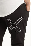 Apartment Pants Winter / Black With White X Outline