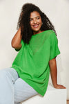 La Sable Knit Top ONE SIZE - Emerald